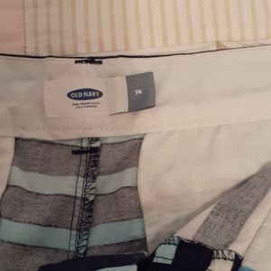 2Old navy Coral and multiple colors of blue shorts